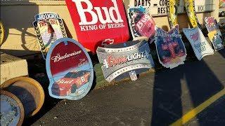 HUGE BEER SIGN GARAGE SALE