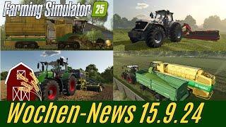 LS25: Wochen-News zum Farming Simulator 25 vom 15.9.2024