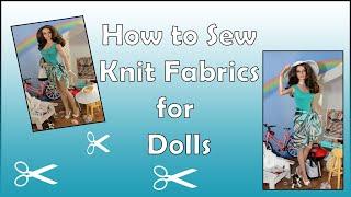 Doll Clothes Sewing Tutorial / How To Sew Knit Fabrics / Designs by Jude: Beach Baby Pattern