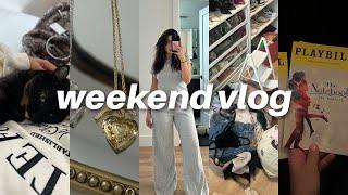 weekend vlog: broadway date, lazy day, cookie review & sunday reset