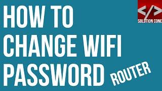 How to change wifi password (D link router) | Solution Cone