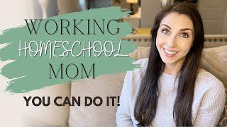 Balancing working and homeschooling - HOW WE CAN DO BOTH!