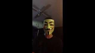 Anonymous Guy Fawkes mask Hard resin v.s. "official licensed" Guy Fawkes mask review.