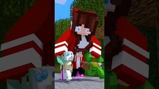 Running With Bigger And Bigger JJ's Sister - MAIZEN Minecraft Animation #shorts