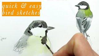 Tips for painting birds in watercolor