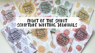 Fruit of the Spirit Scripture Writing Journals Flip Through | Creative Faith & Co.