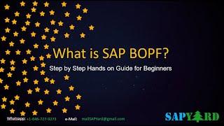 Learn SAP BOPF with Just One Video - End to End - Normal Playback Speed