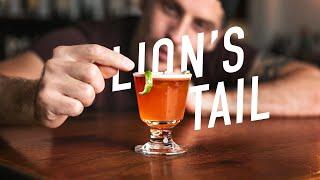 The Lion's Tail - a perfect fall cocktail