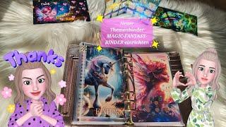 Sparspiele & Challenges | neuen Special-Binder einrichten | Magic-Fantasy-Binder | Umschlagmethode