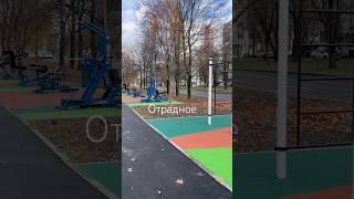 Зона отдыха в Отрадном. Северный бульвар. 31.10.2024 #отрадное #отдых