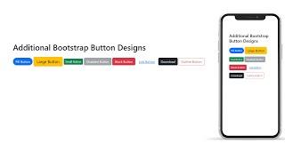 Bootstrap Button Design | Button Class in Bootstrap | Bootstrap Button Classes  #bootstrap #class