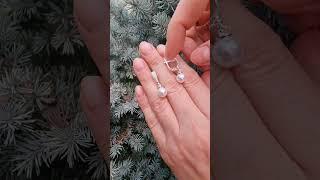 серьги с жемчугом из серебра