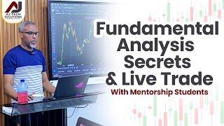 Learn The Secrets Of Fundamental Analysis & Live Trade With Students / Jerome Powell