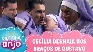 Cecília desmaia nos braços de Gustavo | Carinha de Anjo