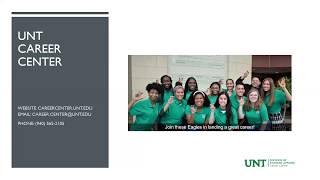 An Introduction to the UNT Career Center