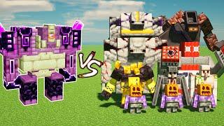 Ender Guardian vs Golemania Mobs | Ender Guardian Every Golems Mobs