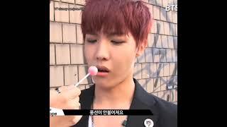 Remember Hobi's reaction when jimin just...