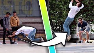 DISABLED DOES BACKFLIP PRANK !