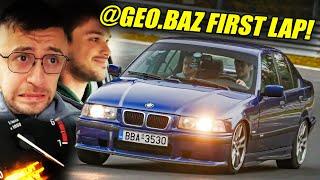 TERRIFYING First E36 Lap With @geo.baz ! // Nürburgring