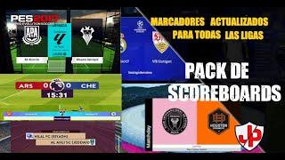 NUEVOS SCOREBOARDS MARCADORES ACTUALIZADOS AL 2024-2025 SIDER X PARA PES 2017 PARA TODO PATCH