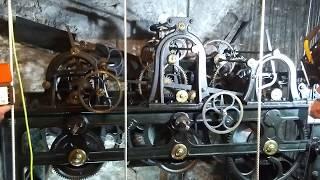 Kildwick St Andrew Church Clock Mechanism strikes 3 o'clock