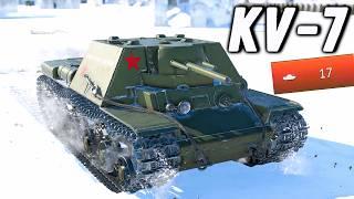 KV-7 Experimental Soviet Heavy Tank Gameplay | War Thunder