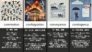 【イラストと語源で覚える】最難度 英検一級 頻出英単語 名詞編 ①