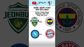 손흥민, 이강인, 김민재 연봉 이야기#축구 #축구분석