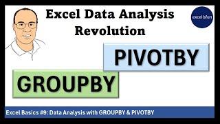 PivotTables Can't, But PIVOTBY & GROUPBY Can ! 10 Mind-Blowing Examples! MS 365 Excel Basics #9