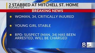 Woman in critical condition after stabbing on Mitchell Street