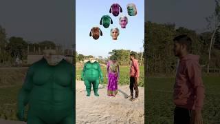 Fatty dog  vs old buddhi & me correct head matching game with tu radha meri main songs  