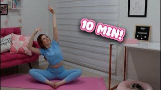 ALONGAMENTO COMPLETO INICIANTES EM 10 MIN - Faça com pouco espaço! - Desafio 30 dias #11 | Lu Corti