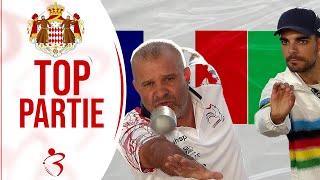 Le choc  des quarts FRANCE vs ITALIE : Doublettes pétanque - Monaco 2023