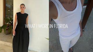 what i wore for my weekend trip to florida | summer vacation outfit ideas