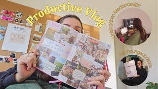 *productive vlog* 🫧 Visionboard, Uniabgabe Fach Animation IU & Ikea-Haul + Wohnungsupdates ️