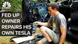 This Tesla Model S Owner Repairs His Own Car