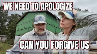 WE NEED TO APOLOGIZE. | BUILDING Off-Grid Homestead |Winter Prep |MOVING FORWARD BUILDING THE STAIRS