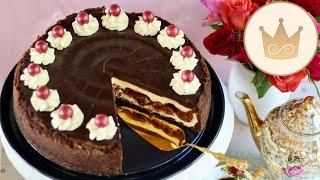 DER HAMMER!  SCHWARZWÄLDER KIRSCH-KÄSEKUCHEN-TORTE! KLASSIKER VEREINT! REZEPT VON SUGARPRINCESS