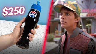 Drinking a $250 bottle of Pepsi from the movie Back to the Future