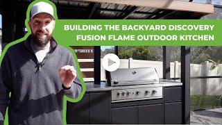 Building the Backyard Discovery Fusion Flame Outdoor Kitchen