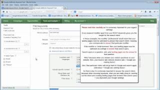 Tutorial Google Keyword Tool for SEO