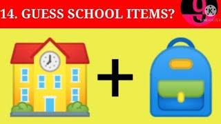 Can you Guess the School items name from the emoji shown ️️️