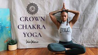 🟣  25 Minute Crown Chakra Yoga | Higher Self, Spiritual/Universal Connection 🟣