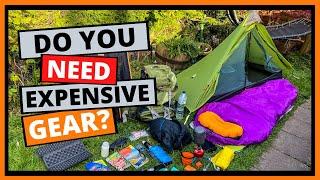 Camping Gear On A Budget | My cheap backpacking gear setup