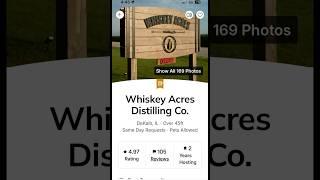 Harvest Host: Whiskey Acres!