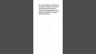 What is SourceForge?