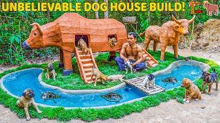 I Built a GIANT Bull House for Rescue Puppies!  Unbelievable Transformation!