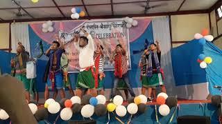 Funny Dance by Gauhati University RCC3 BOYS HALL during Pre Bwisagu 2018