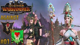 Total War: WARHAMMER III: Against Hellebron vs Alarielle / Moerp vs Nexxoss #01