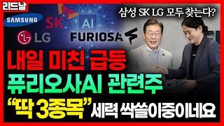 [내일 급등 예고] 이재명 100조 AI 정책 + 삼성·SK·LG 까지 퓨리오사AI 관련주 BEST 3｜리드남